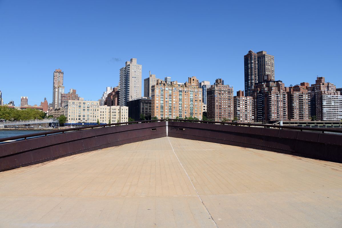 59 New York City Roosevelt Island Lookout Point In The Shape Of A Boat With View To Upper East Side And John Jay Park, The Lucerne, 542 East 79 St, Asten House, Buildings On East End Avenue